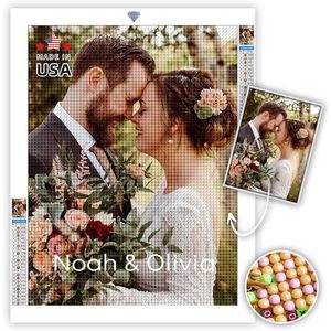 Kit de peinture diamant personnalisé, perceuse carrée ou ronde, image personnalisée, décoration intérieure, fabriqué en Chine - Product Image 1