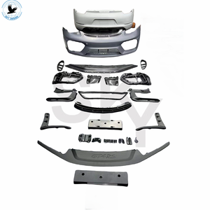 Kit de Carrocería RS para <span class=keywords><strong>Porsche</strong></span> Cayman <span class=keywords><strong>981</strong></span> <span class=keywords><strong>Boxster</strong></span> Incluye Parachoques Delantero, Difusor Trasero, Puntas de Escape, Alerón y Capó - Product Image 3