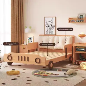 <span class=keywords><strong>Cama</strong></span> Individual Convertible <span class=keywords><strong>de</strong></span> Madera <span class=keywords><strong>de</strong></span> Estilo Nórdico Moderno y Contemporáneo, Ecológica, para Niños y Adultos, con <span class=keywords><strong>Respaldo</strong></span> Suave <span class=keywords><strong>de</strong></span> Estilo <span class=keywords><strong>de</strong></span> Dibujos Animados, <span class=keywords><strong>de</strong></span> Lujo Ligero - Product Image 4