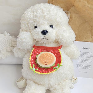 Bavoir pour animaux de compagnie en forme de <span class=keywords><strong>chien</strong></span> et de chat en dessin animé 3D, serviette à salive pour animaux de compagnie, é<span class=keywords><strong>charpe</strong></span>, nœud papillon, accessoires en fibre de polyester - Product Image 4