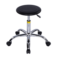 Tabouret de laboratoire moderne M08, chaise ESD en mousse PU, réglable, avec roulettes pivotantes et repose-pieds, pour hôpital, salle blanche, école, atelier