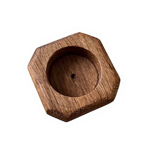 Rectangle Wooden Eco Friendly <b>Tea</b> Light Holder Handmade Candle <b>Stand</b> Brown Christmas Decorative Home Decoration Durable - Product Image 5