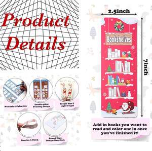 Lista de lectura Marcadores DIY Libro Rastreador Marcapáginas Biblia Biblioteca Libro Club Tarjeta Lectura Diario Registro Libro Marcador Kit a granel - Product Image 4