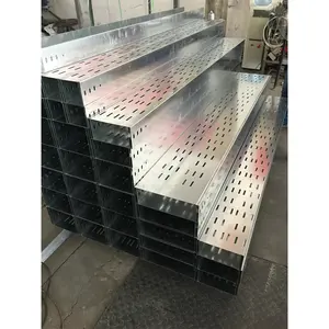 Free Sample Custom Straight Perforated Galvanized Steel Trunking Cable Tray For High-Tech Office Building