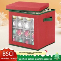 Boîte de rangement moderne pour vêtements, 27 compartiments, organisateur pliable en tissu à 3 niveaux pour ornements, boules colorées et lumières