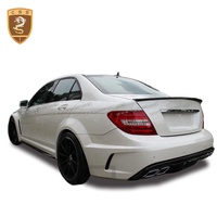 Kit de carrosserie pour pare-chocs de voiture, accessoire pour voiture, pour mercedes classe C W204 C63, série noire, 2012 — 2014
