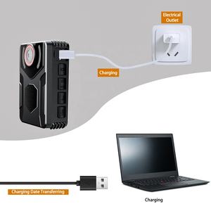 Caméra corporelle A55, batterie longue durée 1800 mAh, enregistrement 11h, lumière d'avertissement, 4 LED IR vision nocturne, détection de mouvement, webcam - Product Image 4