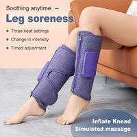 Masseur de jambes à compression d'air Eveekon, masseur de jambes à compression, masseur de jambes électrique à air avec 3 modes