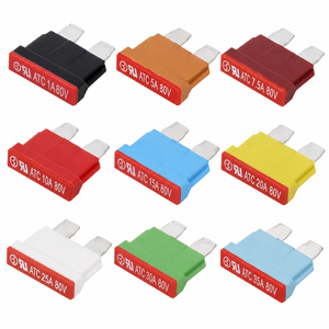 Fusible plat haute intensité 80V avec boîtier en nylon, <span class=keywords><strong>protection</strong></span> de circuit CC, composant de remplacement automobile F5158-ND pour VR, bateaux et vélos électriques - Product Image 3