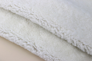 Enuine-pelo corto y suave de piel de oveja natural, Cozy surly shearling para el cuello de revestimiento, 100% - Product Image 3