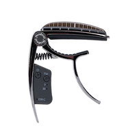 Rechargeable Premium Custom Color Guitar Capo Tuner Combo Large LCD Display Electronic Tuner Meta Accessory for Guitar/Ukulele
