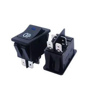 สวิตช์ไฟตัดหมอกแบบกดสำหรับรถยนต์ 12V สีดำ ยี่ห้อ ADT พร้อมชุดสายเชื่อมต่อ - Product Image 2
