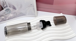Whosale 60ml PET Botella Transparente Negro Mousse Espuma Negro/Dorado/Plata Tapa para Limpiador Facial Cosméticos Blush Mascarilla Uso - Product Image 6