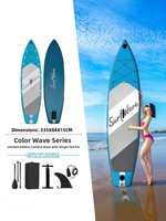 Planche à pagaie gonflable, SUP Stand-up Paddleboard, adaptée à tous les types d'eau, unisexe, élargie et épaissie, 335 cm