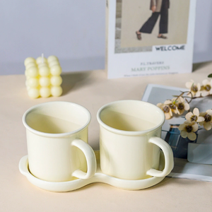 Modern Porcelain <b>Mug</b> 400ml Food Safe <b>Reusable</b> Microwave Dishwasher Safe Cartoon Pattern Customizable Logo/Color Business Gift - Product Image 5