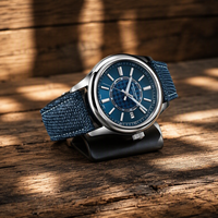 Montre mécanique automatique pour homme avec logo personnalisé OEM ODM, vente en gros, boîtier en acier inoxydable, étanche, date, calendrier, montre-bracelet pour homme