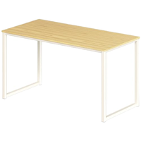 Bureau d'ordinateur LUTEMA |   48 pouces |   Chêne |   Bureau à domicile |   Structure en acier |   Revêtement en poudre |   Gestion des câbles |   Montage facile