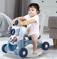 Déambulateur multifonctionnel six-en-un anti-renversement de haute qualité, modèle 2024, le plus vendu, avec musique et modes multiples pour bébé