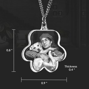 Portachiavi in Cristallo K9 di Alta Qualità con Zampa di Cane o Gatto, Regalo Personalizzato per Amanti degli Animali, Incisione 3D della Foto, Artigianale - Product Image 3