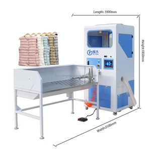 Fuda thiết kế nhỏ gọn tự động định lượng cổng duy nhất 2 quy mô bóng sợi vest Padding máy - Product Image 1