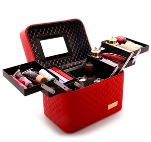 <span class=keywords><strong>2025</strong></span> Phụ Nữ Công Suất Lớn Trang Điểm Tổ Chức Thời Trang Vệ Sinh Cá Nhân Mỹ Phẩm Túi Nhiều Lớp Hộp Lưu Trữ Xách Tay Khá Vali - Product Image 4
