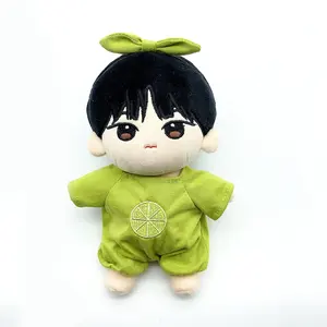 2021hot sale cute cartoon Korea bear star dolls soft animal stuffed customized doll plush mini baby kids plush toys with clothes