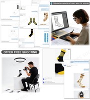 Offre Spéciale OEM bas quantité minimale de commande de haute qualité Crew mode demi-éponge impression de logo personnalisé hommes Designer Sport personnalisé OEM équipage chaussettes