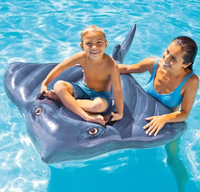 Happy jack petit jouet gonflable de flotteur de piscine de crocodile de requin de licorne