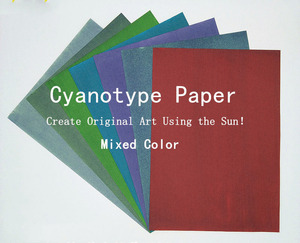ชุดกระดาษพิมพ์ลายพระอาทิตย์คละสีแบบทำมือกระดาษไซยาโนไทป์เปิดใช้งานด้วยแสงอาทิตย์ศิลปะกระดาษงานฝีมือโครงการ DIY - Product Image 1