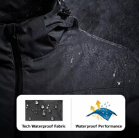 Veste de randonnée unisexe imperméable et coupe-vent personnalisée 800g, veste d'extérieur décontractée à marque privée jusqu'à 7XL, OEM clé en main 10 couleurs
