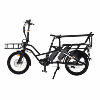 Sepeda Listrik Bafang 500w Mid Motor, Sepeda Kargo Jarak Jauh dengan Inter 8 Speed Derailleur, Cargo Ebike