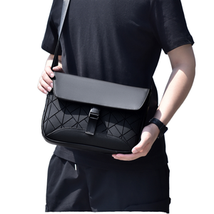 Sac Messager Bandoulière Luxe Monobretelle Homme en PU Haute Qualité, Vente en Gros, Logo Personnalisé, Imperméable - Product Image 1