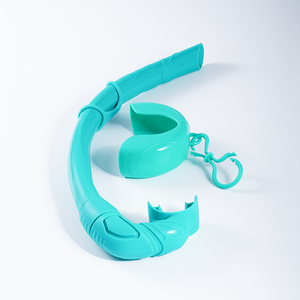 SNK400 Portable Diving Snorkel Safety Liquid <strong>Silicone</strong> Foldable Wet Breathing Tube for <strong>Underwater</strong> Diving Training - Product Image 1