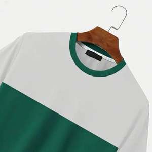 Camisetas de Verano Cómodas e Informales de Lona Lavada, Camisetas Lisas de Algodón para Sublimación, Corte Regular, Camisetas Lisas con Cuello Redondo para Hombre - Product Image 4