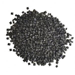 Black PA66 GF25 Nylon <b>Plastic</b> Pellets <b>Modified</b> Polymer Material for Industrial Use - Product Image 1