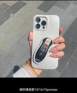 Support de clé de voiture en silicone pour Audi Mercedes Benz étui de téléphone portable en TPU pour <span class=keywords><strong>coque</strong></span> de couverture de clé <span class=keywords><strong>Porsche</strong></span> pour <span class=keywords><strong>iPhone</strong></span> 15 Pro - Product Image 6