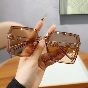 <span class=keywords><strong>Occhiali</strong></span> da sole da donna UV <span class=keywords><strong>occhiali</strong></span> da sole con senso avanzato grande faccia <span class=keywords><strong>occhiali</strong></span> semplici faccia piccola - Product Image 6
