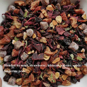 Rêve de fraise | Mint Hibisus Raisins Pomme Orange Mélanges aromatisés Brassage chaud/glacé pour café au lait Boutique de thé | Sachet de thé OEM/paquet - Product Image 6