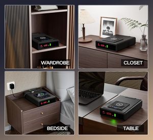 Súng sinh trắc học an toàn tự động mở cửa với khóa vân tay Bàn phím backlit-Đầu giường nhỏ gọn an toàn với màn hình LED ánh sáng - Product Image 5