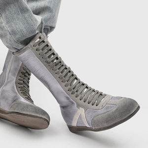 Bottes d'escrime minimalistes Boxing Knight, montantes, cylindriques, à lacets - Product Image 4