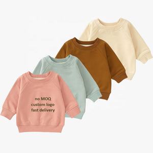 100% Bio-Baumwolle Langarm T-Shirts Terry Baby Kleidung Baby Pullover Baby Sweatshirt - Product Image 1