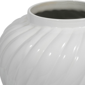 Vaso scultoreo in ceramica con coperchio per decorazioni domestiche, soggiorno, camera da letto, esposizione su tavolo - Product Image 5