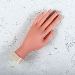Main Flexible en Silicone pour entraînement de <span class=keywords><strong>faux</strong></span>-ongles, 1 pièce, modèle de main, outil mobile pour pratiquer les ongles - Product Image 3