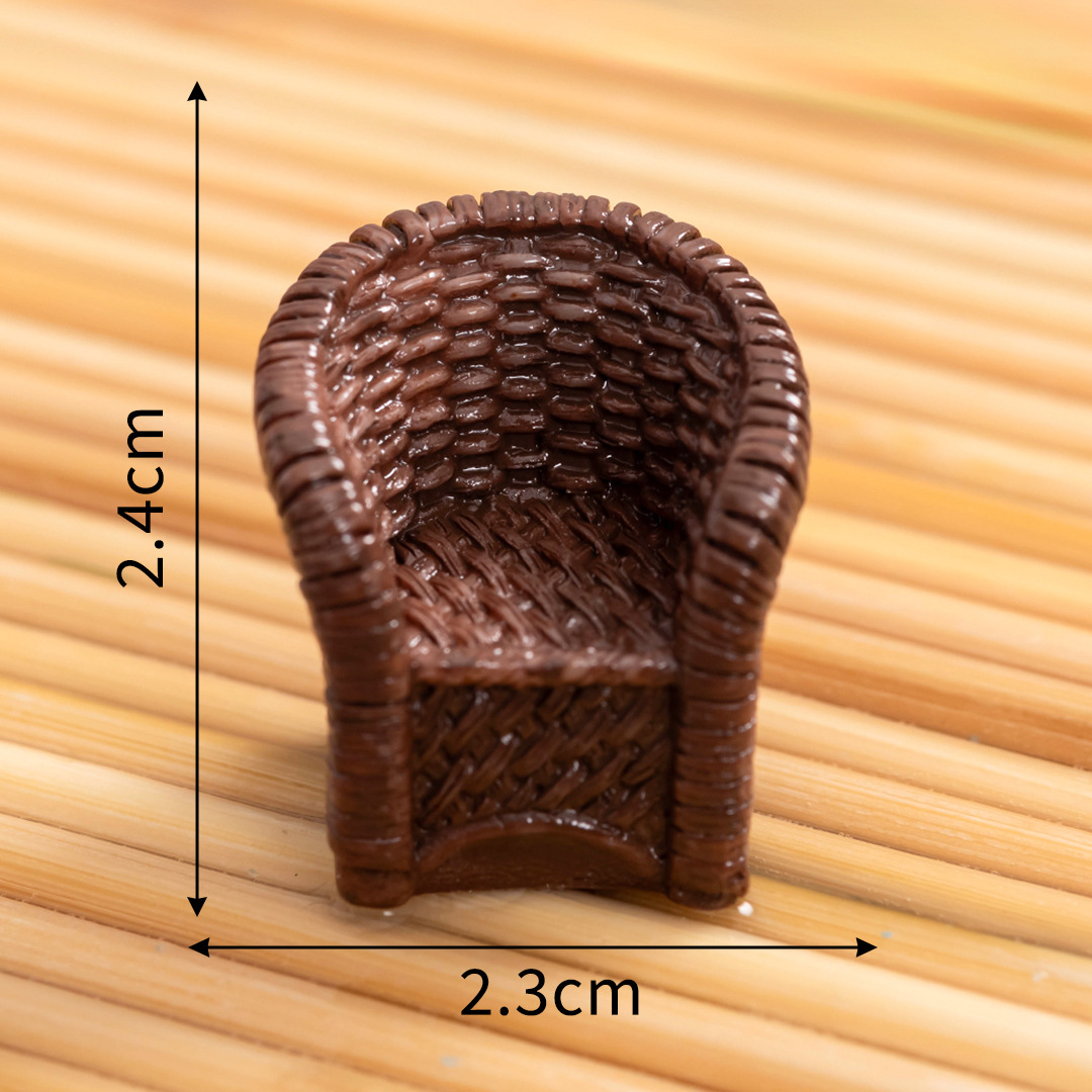 Chaise carrée en bambou