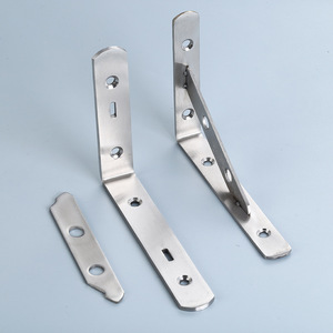 Soporte de Pared para Estante de Acero Inoxidable Kai Shun, Juego de 2 Piezas, Conector de Muebles Moderno y Sencillo - Product Image 4
