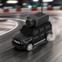 Voiture RC à l'échelle 1:64 rapide avec caméra WiFi HD 720P FPV, télécommande 2.4G, contrôle par application, régulateur de vitesse 3 vitesses, lumières LED, étui de rangement, cadeau pour enfants