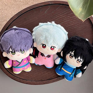 10CM Gintama peluche jouet pendentif porte-clés pour sac Sakata Gintoki <span class=keywords><strong>Okita</strong></span> Sougo Kagura Anime poupée Figure Kawaii mignon peluche poupée - Product Image 1