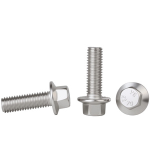 Pernos hexagonales de brida de acero inoxidable 304 M5 M6 M8 Clase 8.8 Estándar Nacional Pasivados - Product Image 2