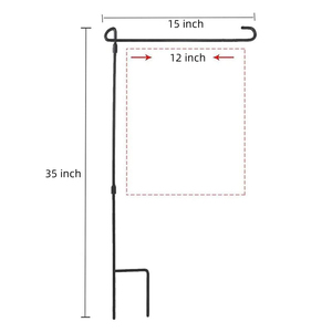 2025 <strong>New</strong> <strong>Product</strong> High Quality Full Color Custom Printed Polyester Pennant <strong>Garden</strong> <strong>Flag</strong> with Metal Flagpole for <strong>Garden</strong> Decoration - Product Image 2