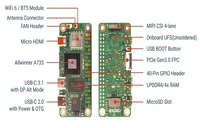 Nouvelle carte de développement Radxa Cubie A7Z avec processeur Allwinner SOC Octa-core, écran double, RISC-V Co-control, Linux 1 Go 2 Go
